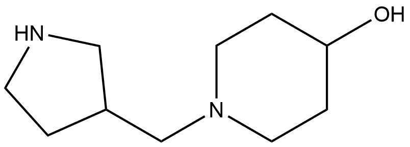 1-(3-Pyrrolidinylmethyl)-4-piperidinol Structure