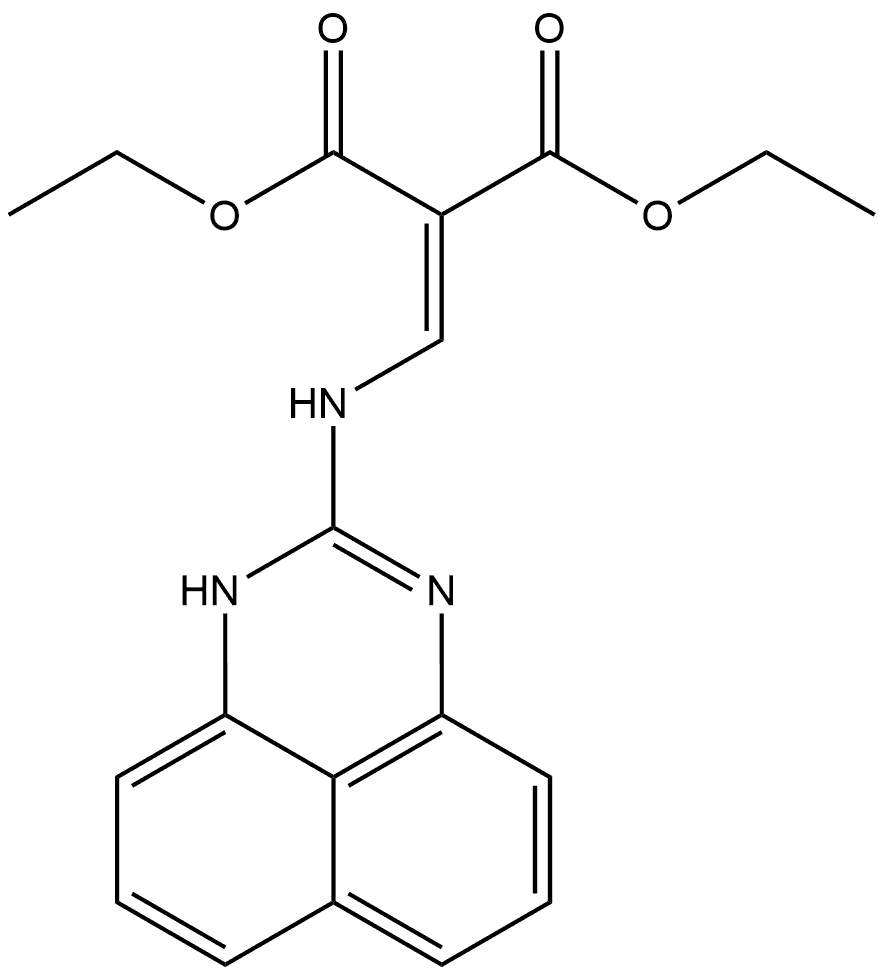 Propanedioic acid, [(1H-perimidin-2-ylamino)methylene]-, diethyl ester (9CI) Structure