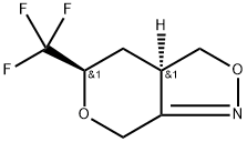 (3aR.5R)-5-(trifluoromethyf)-3a4.5.7-tetrahydro-3H-pyrano(3.4-c]saxazote Structure