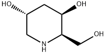 3,5-Piperidinediol, 2-(hydroxymethyl)-, (2R,3R,5R)- Structure