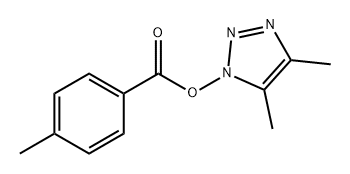 Benzoic acid, 4-methyl-, 4,5-dimethyl-1H-1,2,3-triazol-1-yl ester 구조식 이미지