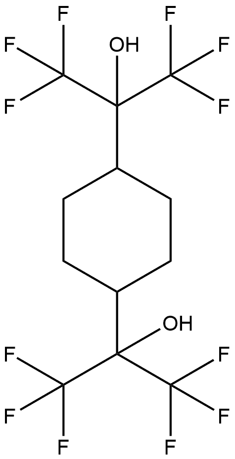 1,4-Cyclohexanedimethanol, α1,α1,α4,α4-tetrakis(trifluoromethyl)- Structure