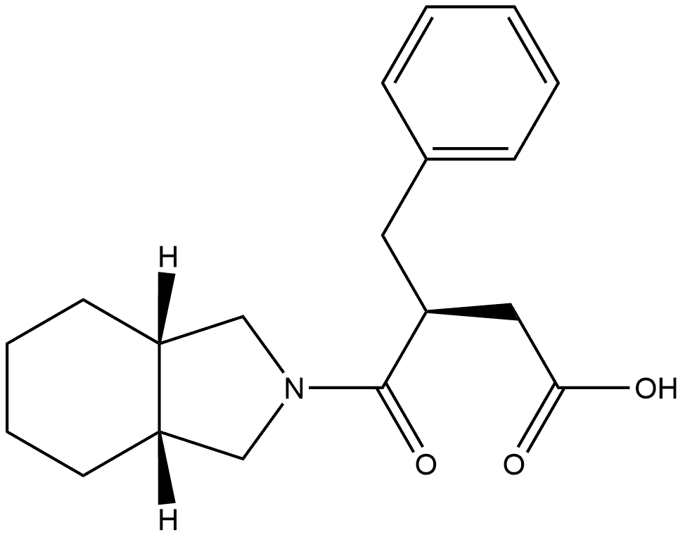 2H-Isoindole-2-butanoic acid, octahydro-γ-oxo-β-(phenylmethyl)-, (βS,3aR,7aS)- Structure