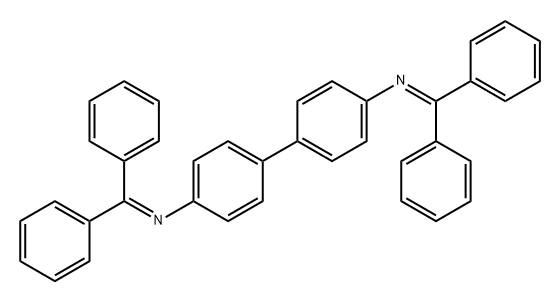 [1,1'-Biphenyl]-4,4'-diamine, N4,N4'-bis(diphenylmethylene)- Structure