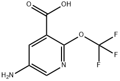 5-Amino-2-(trifluoromethoxy)pyridine-3-carboxylic acid 구조식 이미지