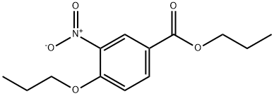 Benzoic acid, 3-nitro-4-propoxy-, propyl ester Structure