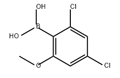 Boronic acid, B-(2,4-dichloro-6-methoxyphenyl)- 구조식 이미지