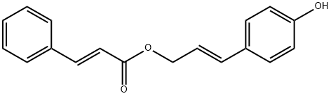 2-Propenoic acid, 3-phenyl-, 3-(4-hydroxyphenyl)-2-propenyl ester, (E,E)- (9CI) Structure