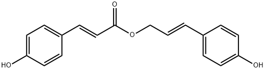 2-Propenoic acid, 3-(4-hydroxyphenyl)-, (2E)-3-(4-hydroxyphenyl)-2-propen-1-yl ester, (2E)- Structure