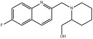 (1-((6-Fluoroquinolin-2-yl)methyl)piperidin-2-yl)methanol 구조식 이미지