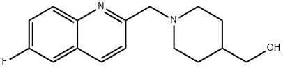 (1-((6-Fluoroquinolin-2-yl)methyl)piperidin-4-yl)methanol Structure