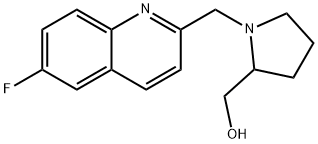 (1-((6-Fluoroquinolin-2-yl)methyl)pyrrolidin-2-yl)methanol Structure