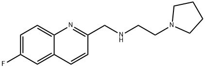 [(6-Fluoroquinolin-2-yl)methyl][2-(pyrrolidin-1-yl)ethyl]amine Structure