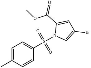 1H-Pyrrole-2-carboxylic acid, 4-bromo-1-[(4-methylphenyl)sulfonyl]-, methyl ester Structure