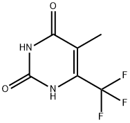 2,4(1H,3H)-Pyrimidinedione, 5-methyl-6-(trifluoromethyl)- Structure