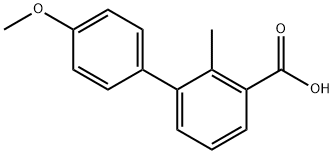 3-(4-Methoxyphenyl)-2-methylbenzoic acid Structure