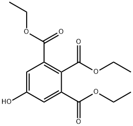 1,2,3-Benzenetricarboxylic acid, 5-hydroxy-, 1,2,3-triethyl ester Structure