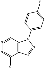 4-chloro-1-(4-fluorophenyl)-1H-Pyrazolo[3,4-d]pyridazine Structure