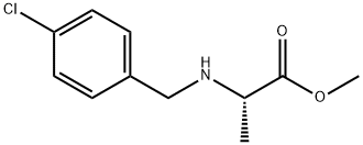 L-Alanine, N-[(4-chlorophenyl)methyl]-, methyl ester Structure