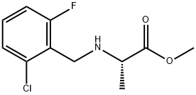 L-Alanine, N-[(2-chloro-6-fluorophenyl)methyl]-, methyl ester Structure