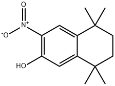 2-Naphthalenol, 5,6,7,8-tetrahydro-5,5,8,8-tetramethyl-3-nitro- Structure