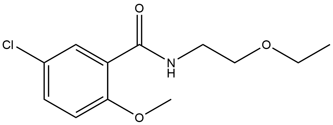 5-Chloro-N-(2-ethoxyethyl)-2-methoxybenzamide Structure