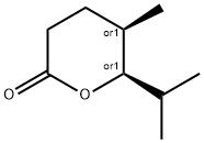 2H-Pyran-2-one,tetrahydro-5-methyl-6-(1-methylethyl)-,(5R,6R)-rel-(9CI) 구조식 이미지