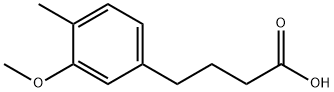 Benzenebutanoic acid, 3-methoxy-4-methyl- Structure