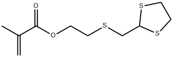 2-(((1,3-dithiolan-2-yl)methyl)thio)ethyl methacrylate Structure