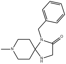 1,4,8-Triazaspiro[4.5]decan-2-one, 8-methyl-1-(phenylmethyl)- 구조식 이미지