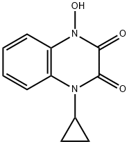 2,3-Quinoxalinedione, 1-cyclopropyl-1,4-dihydro-4-hydroxy- 구조식 이미지