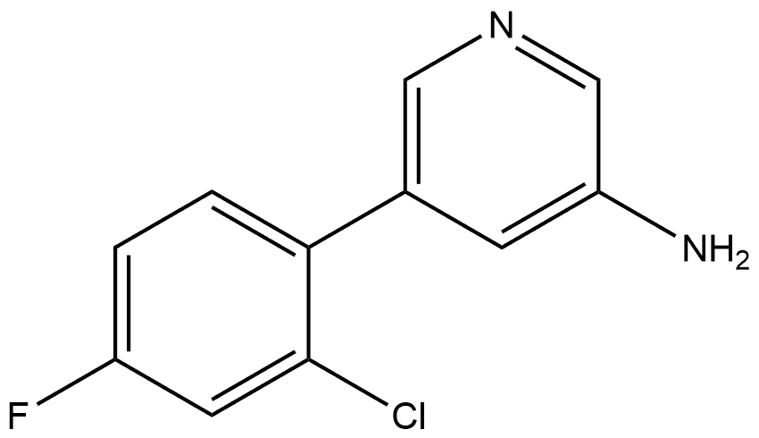 3-Pyridinamine, 5-(2-chloro-4-fluorophenyl)- Structure