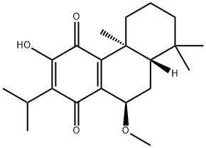 1,4-Phenanthrenedione, 4b,5,6,7,8,8a,9,10-octahydro-3-hydroxy-10-methoxy-4b,8,8-trimethyl-2-(1-methylethyl)-, (4bS,8aS,10R)- Structure