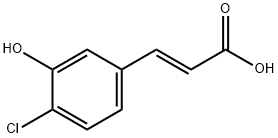 2-Propenoic acid, 3-(4-chloro-3-hydroxyphenyl)-, (2E)- Structure