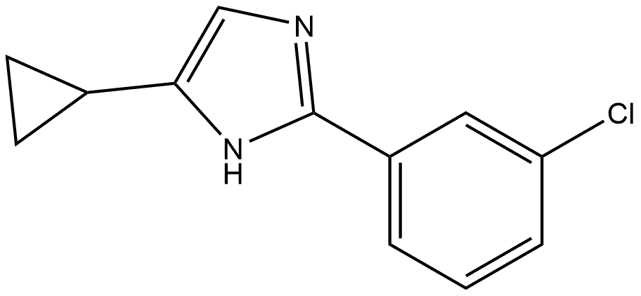 2-(3-Chlorophenyl)-5-cyclopropyl-1H-imidazole Structure