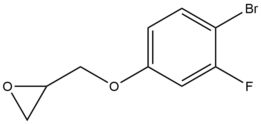 2-[(4-Bromo-3-fluorophenoxy)methyl]oxirane Structure