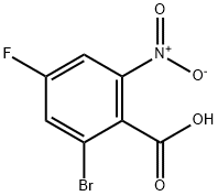 Benzoic acid, 2-bromo-4-fluoro-6-nitro- Structure