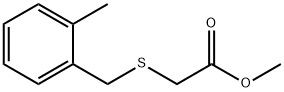 Acetic acid, 2-[[(2-methylphenyl)methyl]thio]-, methyl ester Structure