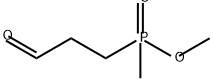 Phosphinic acid, P-methyl-P-(3-oxopropyl)-, methyl ester 구조식 이미지