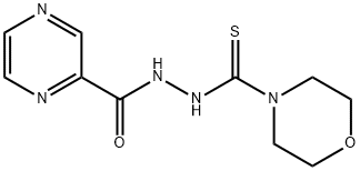 4-Morpholinecarbothioic acid, 2-(2-pyrazinylcarbonyl)hydrazide 구조식 이미지