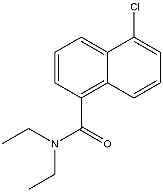 5-Chloro-N,N-diethyl-1-naphthalenecarboxamide Structure