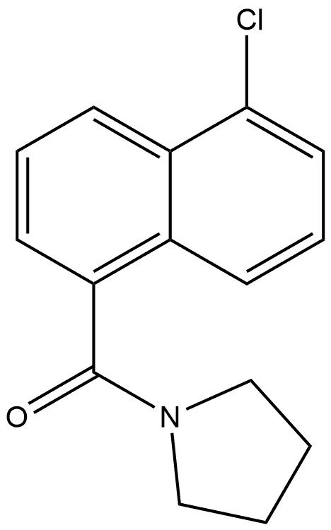 (5-Chloro-1-naphthalenyl)-1-pyrrolidinylmethanone Structure