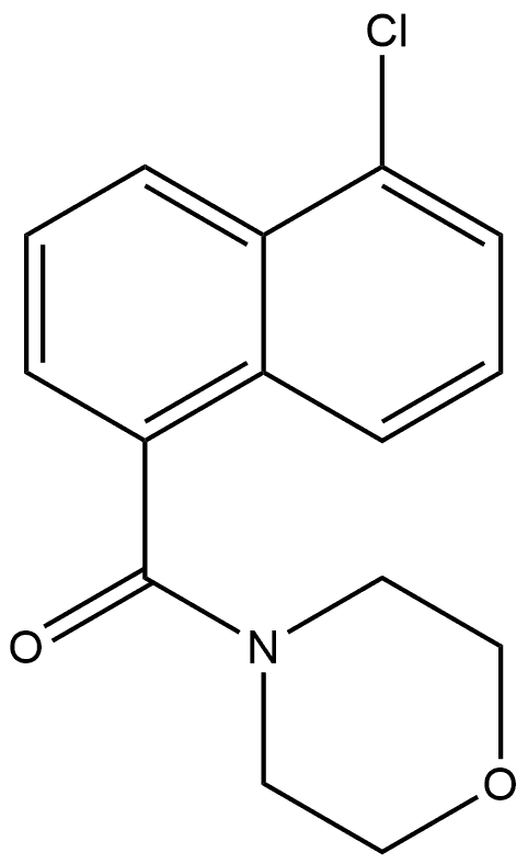 (5-Chloro-1-naphthalenyl)-4-morpholinylmethanone Structure