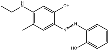 Phenol, 5-(ethylamino)-2-[2-(2-hydroxyphenyl)diazenyl]-4-methyl- (ACI) Structure