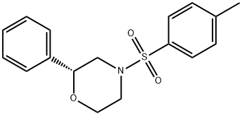 Morpholine, 4-[(4-methylphenyl)sulfonyl]-2-phenyl-, (2R)- 구조식 이미지