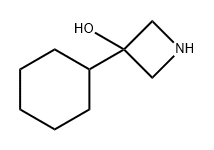 3-Azetidinol, 3-cyclohexyl- Structure