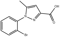 1-(2-bromophenyl)-5-methyl-1H-pyrazole-3-carboxylic acid Structure