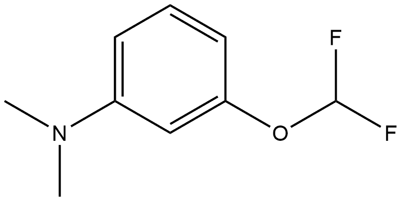 3-(Difluoromethoxy)-N,N-dimethylbenzenamine Structure