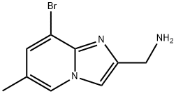 1-{8-bromo-6-methylimidazo[1,2-a]pyridin-2-yl}methanamine Structure