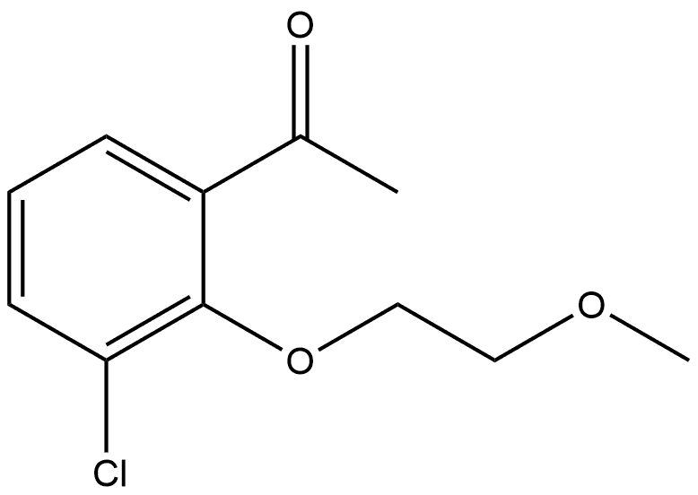 1-[3-Chloro-2-(2-methoxyethoxy)phenyl]ethanone Structure